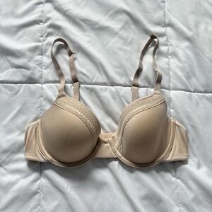 Wacoal Bra Womens 36B Perfect Primer Full Figure Underwire Nude Beige Feminine